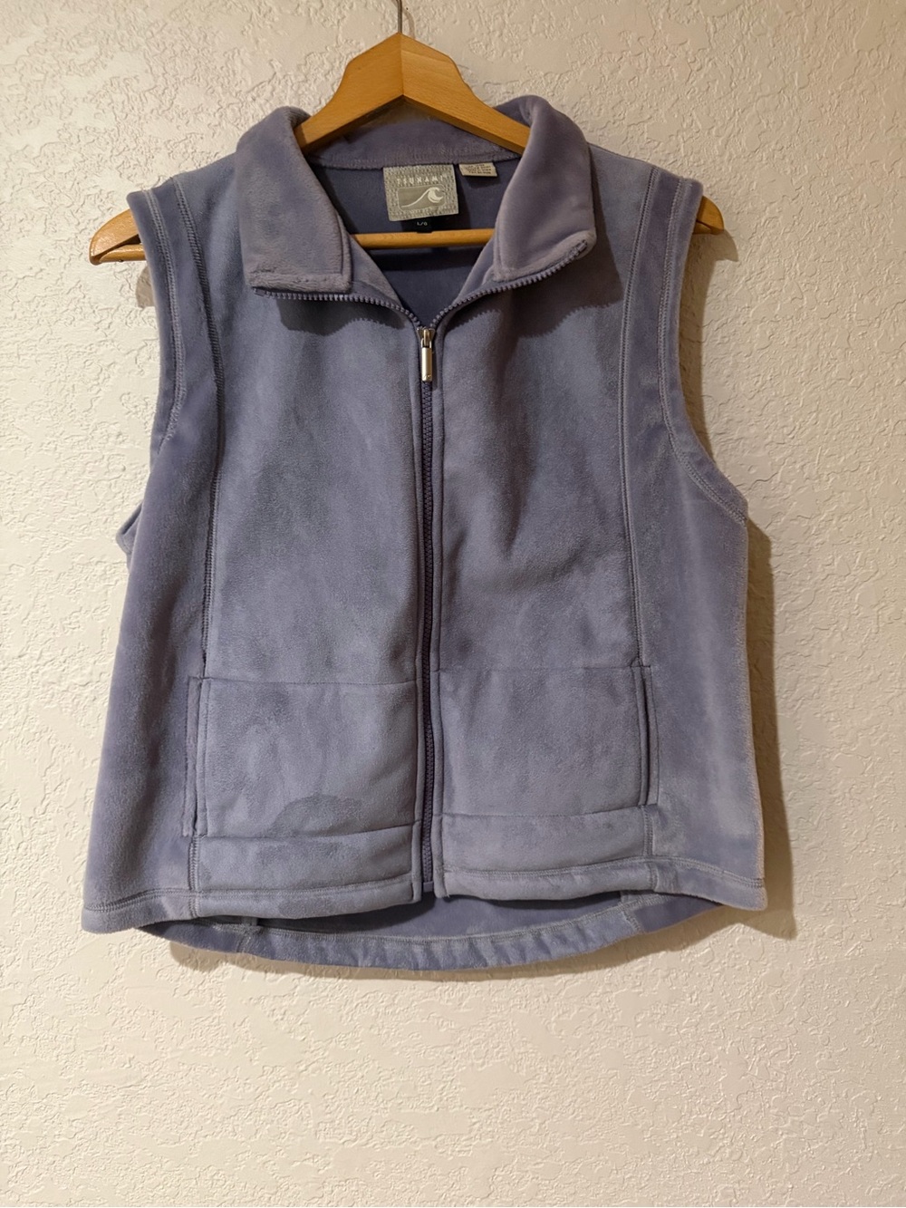 Vintage Tsunami Lavender Fleece Vest - Women's Zip Front